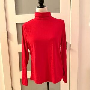 Style & Co. Vibrant Red Long Sleeve Turtleneck